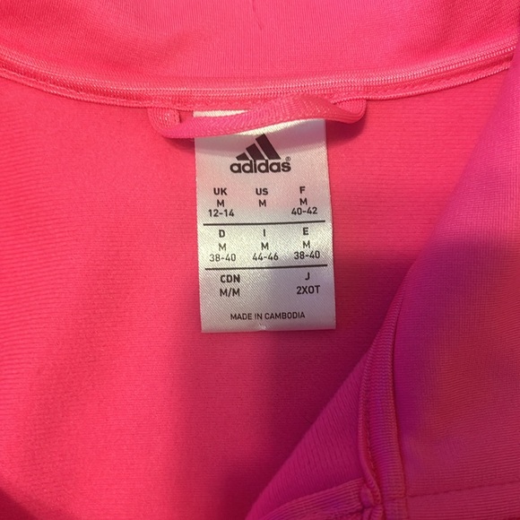 Women’s Addias Pink Track Jacket - Picture 2 of 5